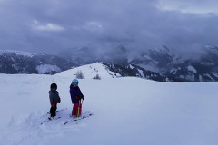 First tracks on Obertilliach