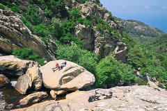 siesta in Myrsonas canyon