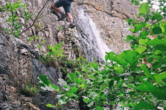 soloing in Myrsonas canyon