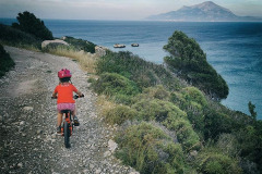 Faros to Drakano evening ride with nice view of mt. Kerkis on Samos