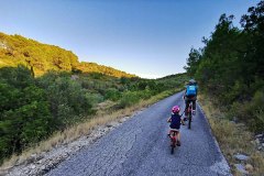 late evening ride to the top of the island