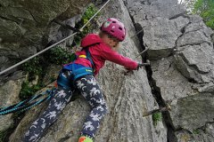 6th year via ferrata upgrade to B/C, Furlanova pot