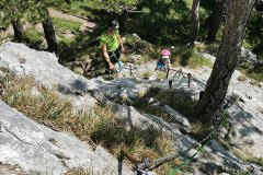 first via ferrata at Ajdna