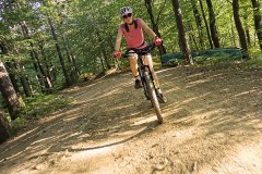 training before a bike skills course so she can keep up with the kids