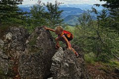 bouldering up Blegoš